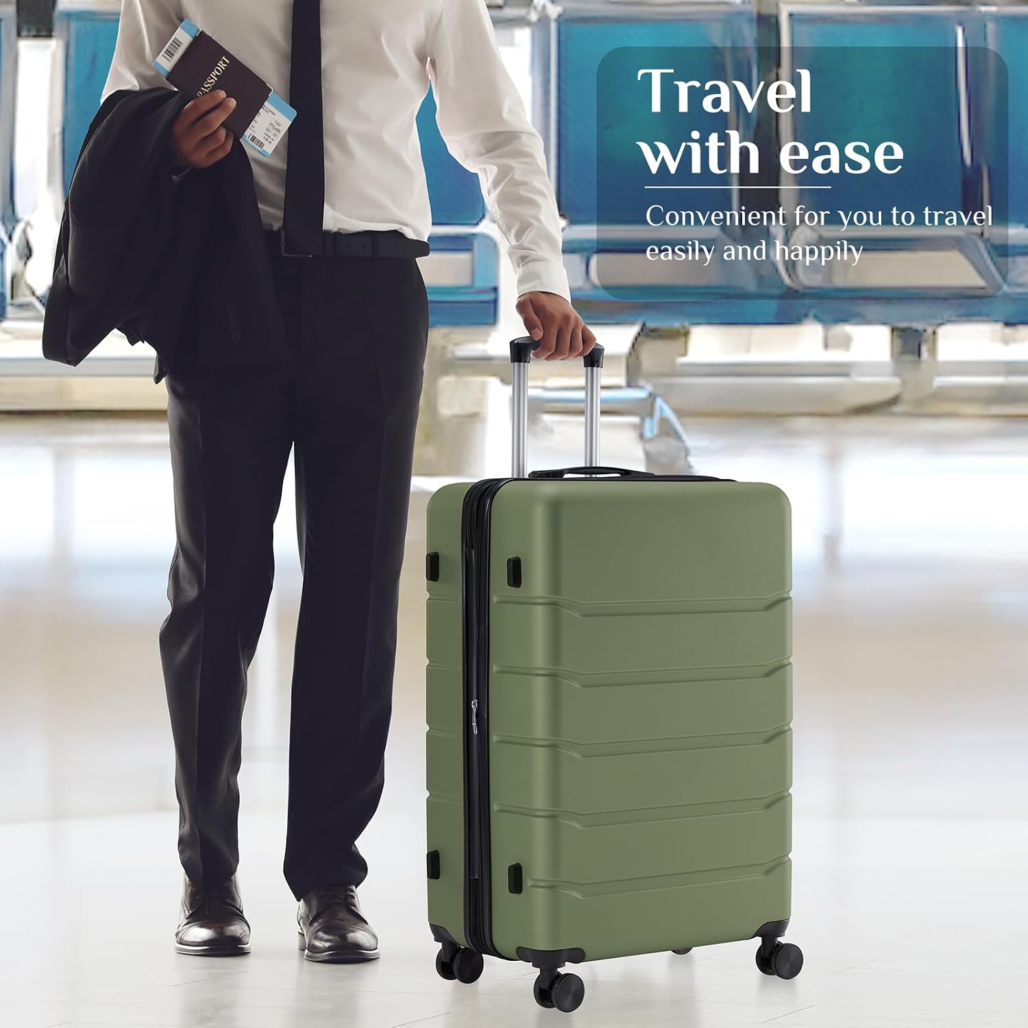 Maleta de Mano de 28 Pulgadas, - Expandable Hard Shell Luggage Set reseña y precio