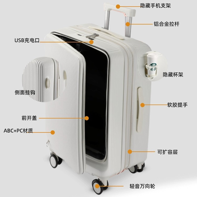 ¡Caliente! Nuevo bolso para or - Front Opening Laptop Luggage 24 Inch reseña y precio