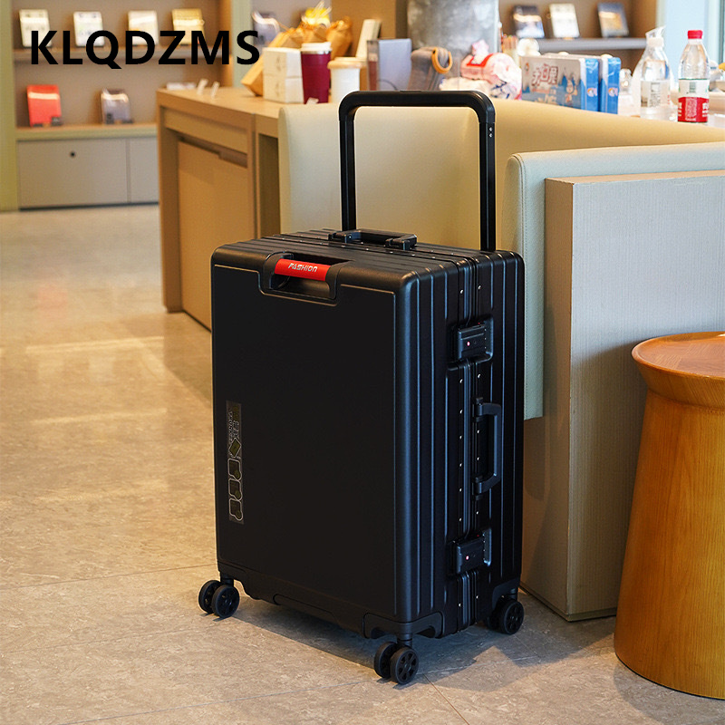 KLQDZMS maleta con marco de al - Aluminum Frame Carry On Luggage reseña y precio