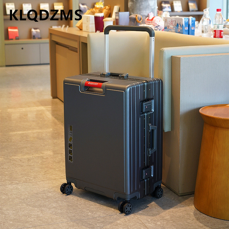 KLQDZMS maleta con marco de al - Aluminum Frame Carry On Luggage reseña y precio