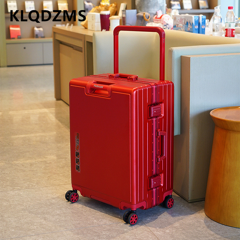 KLQDZMS maleta con marco de al - Aluminum Frame Carry On Luggage reseña y precio