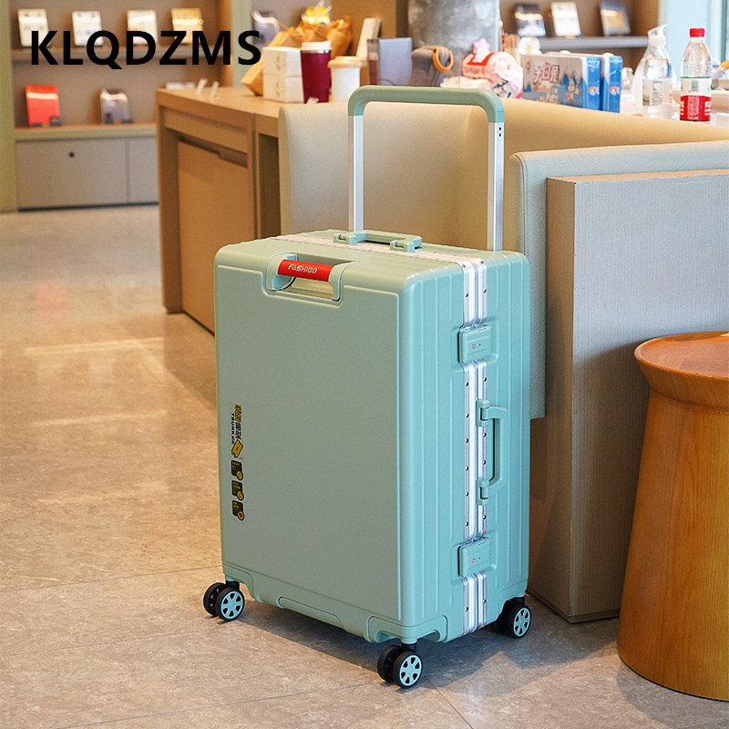 KLQDZMS maleta con marco de al - Aluminum Frame Carry On Luggage reseña y precio