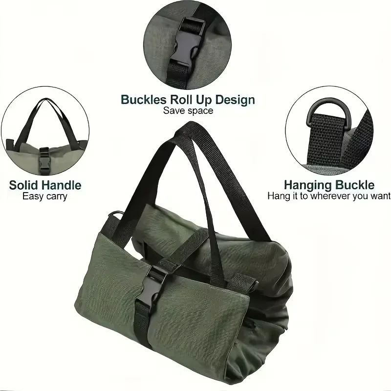 Bolsa de lona multiusos para h - Foldable Rolling Luggage Bag reseña y precio