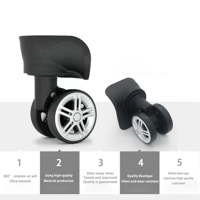Accesorios de ruedas fijos par - Silent Replacement Luggage Wheels reseña y precio