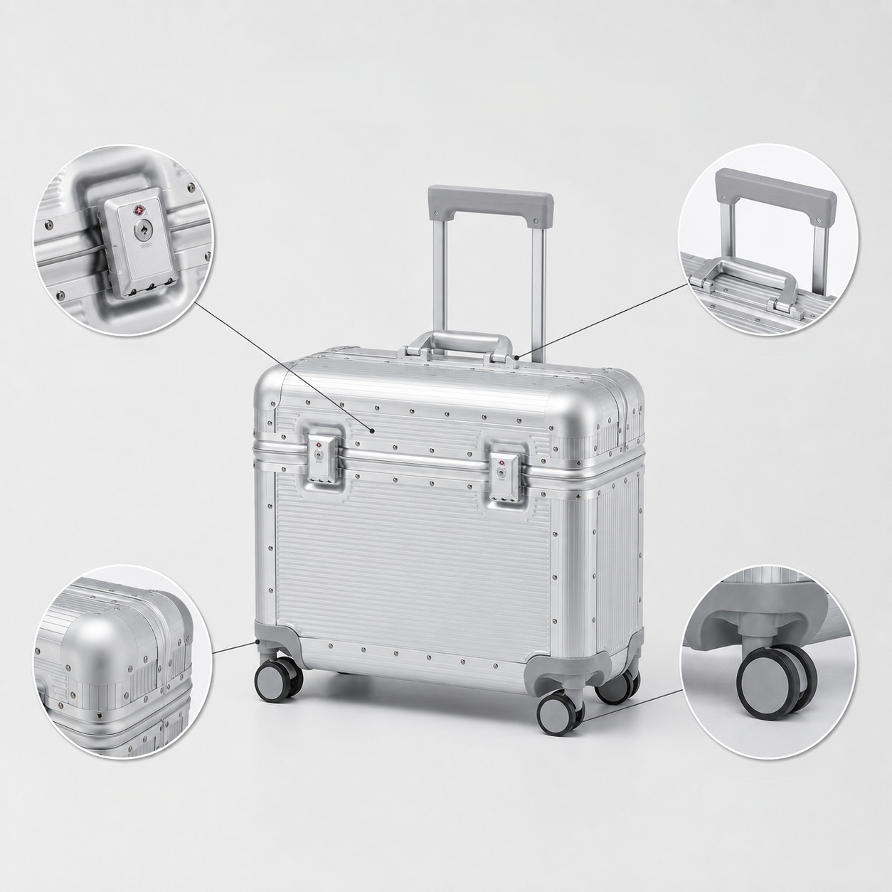 Maleta de Cabina Bunnyfly de 2 - Aluminum Frame Carry On Luggage reseña y precio