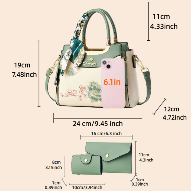 Conjunto de 3 piezas de bolsos - Wallets reseña y precio