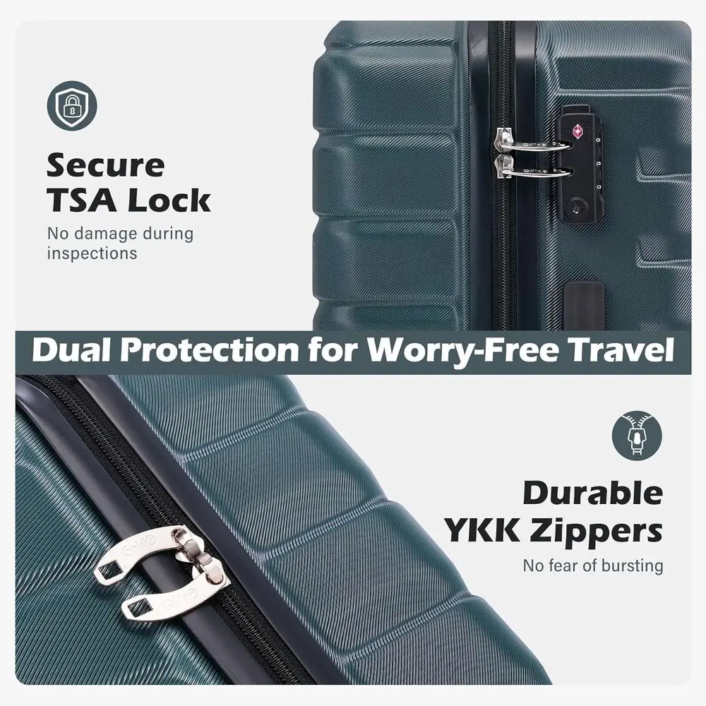 Juego de 3 Maletas Rígidas con - Expandable Hard Shell Luggage Set reseña y precio