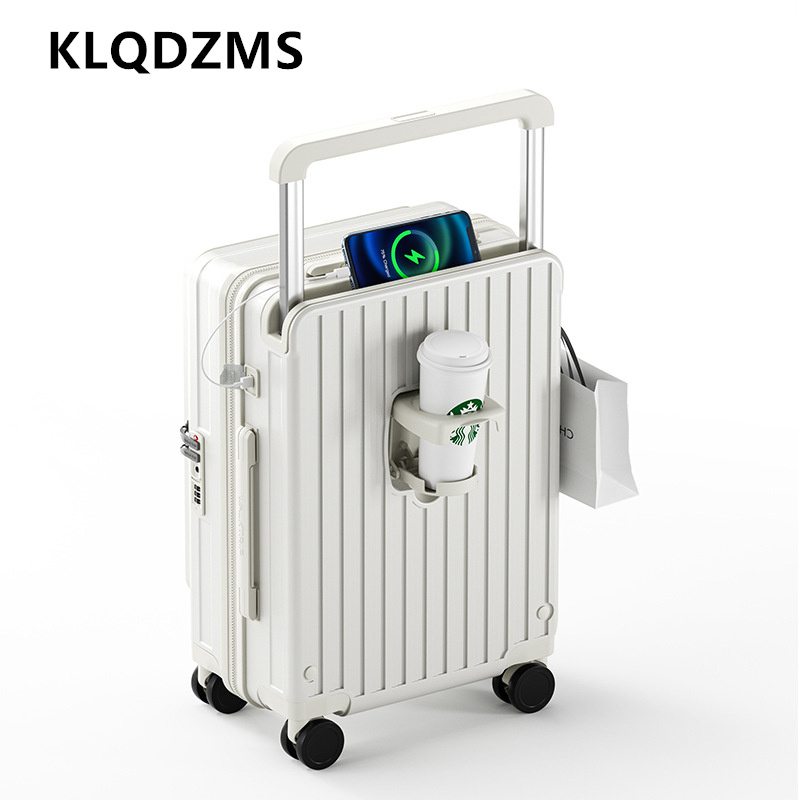 Maleta de Viaje KLQDZMS con Ca - Front Opening Laptop Luggage 24 Inch reseña y precio