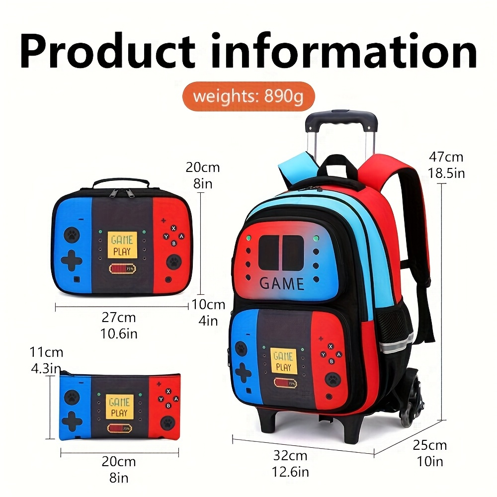 Mochila con Ruedas para Niños, - Foldable Rolling Luggage Bag reseña y precio