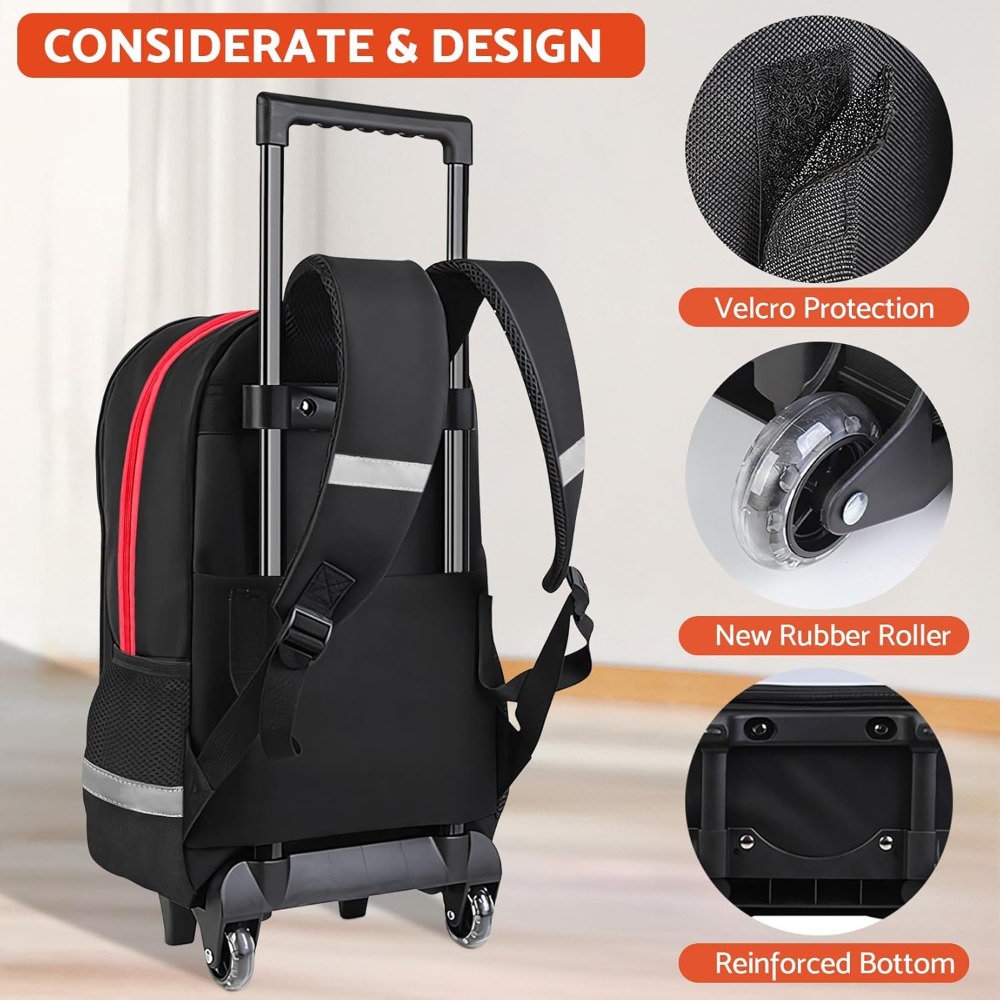 Mochila con Ruedas para Niños, - Foldable Rolling Luggage Bag reseña y precio