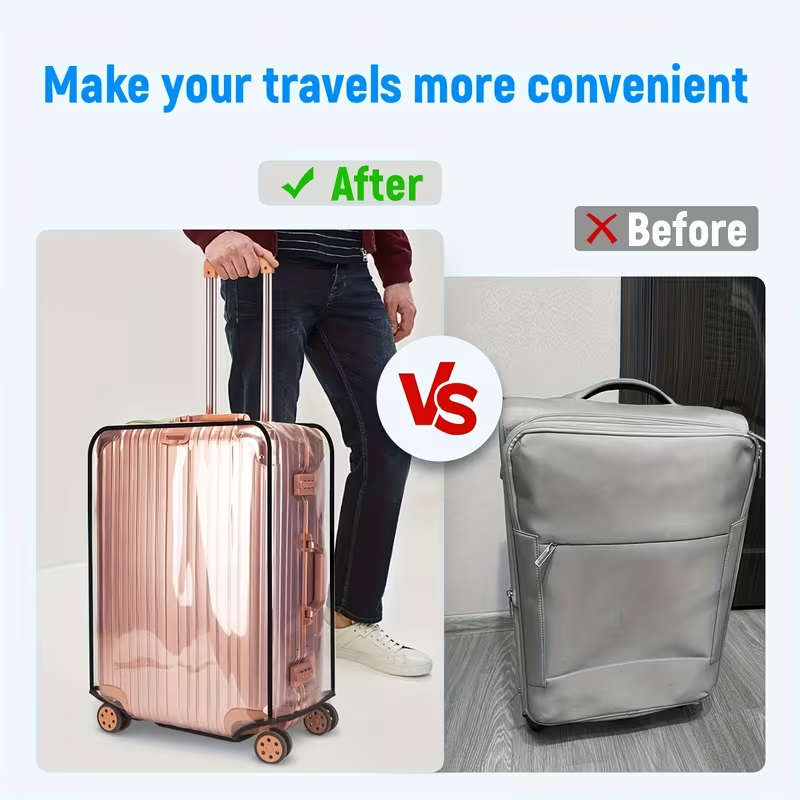 Funda transparente para equipa - Luggage Protective Cover Transparent reseña y precio