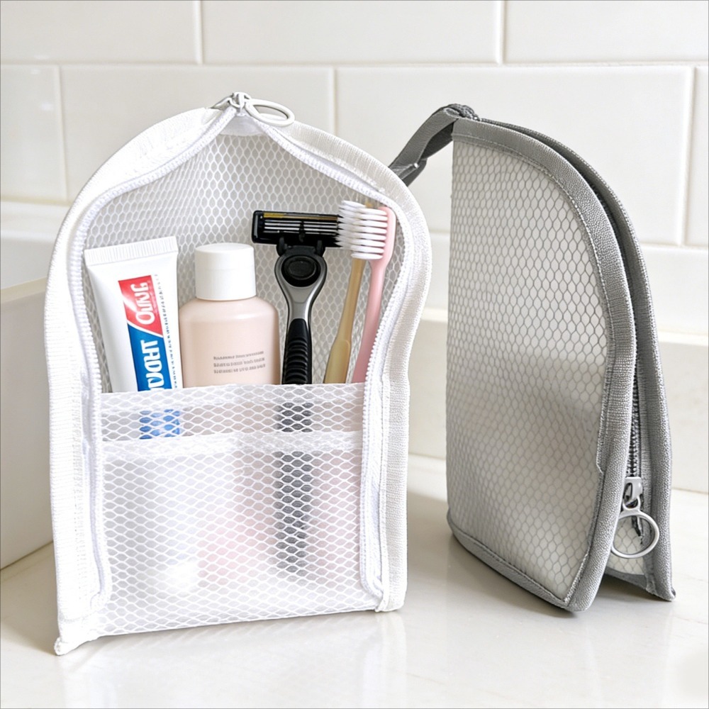 Bolsa de aseo de malla transpi - Cosmetic Bags reseña y precio