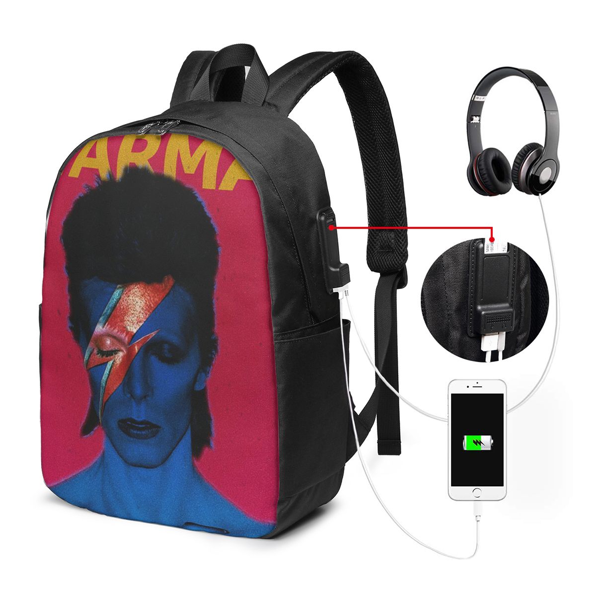 Mochila Davids Bowied, bolsa d - Travel Bags reseña y precio