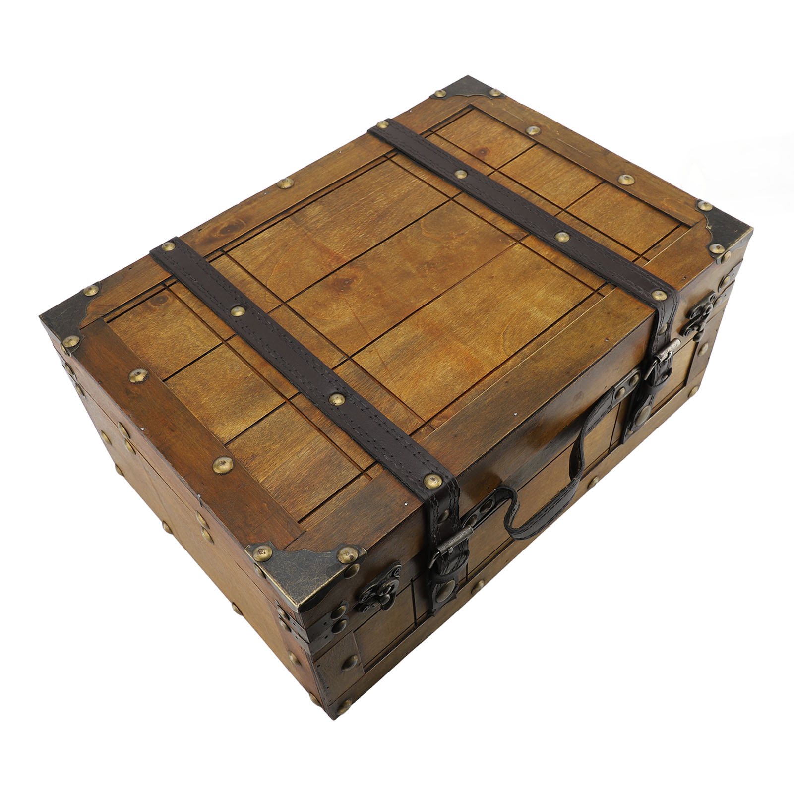 Maleta Retro de madera sintéti - Retro Vintage Trunk Suitcase reseña y precio