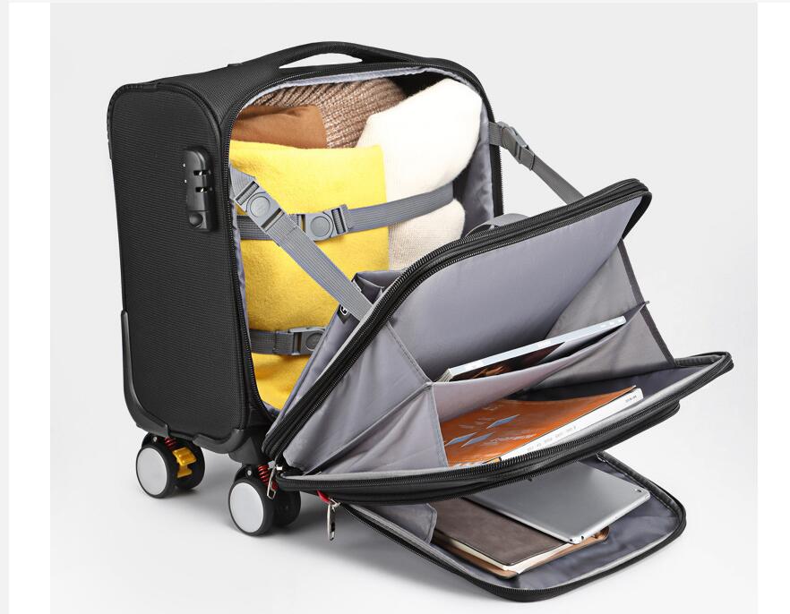 Maleta giratoria de negocios d - Spinner Wheel Rolling Suitcase 20 Inch reseña y precio