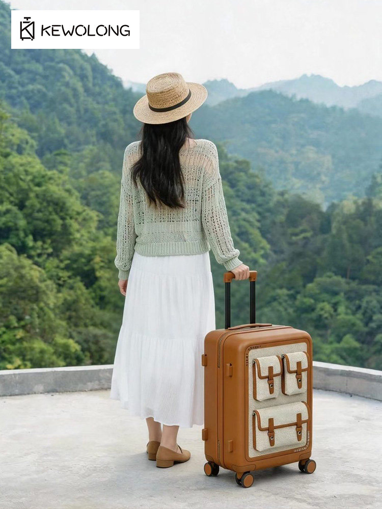Maleta de lona vintage con rue - Spinner Wheel Rolling Suitcase 20 Inch reseña y precio