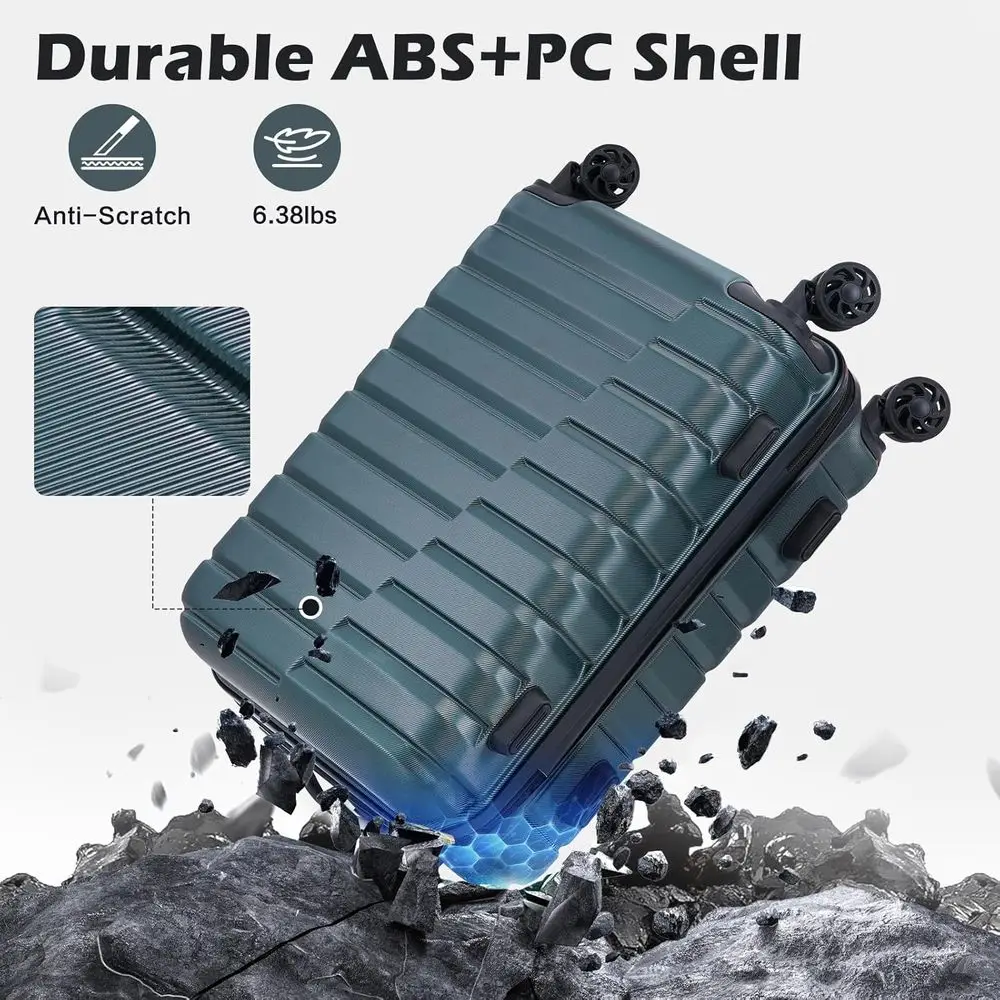 Juego de Maletas Rígidas de 3  - Expandable Hard Shell Luggage Set reseña y precio