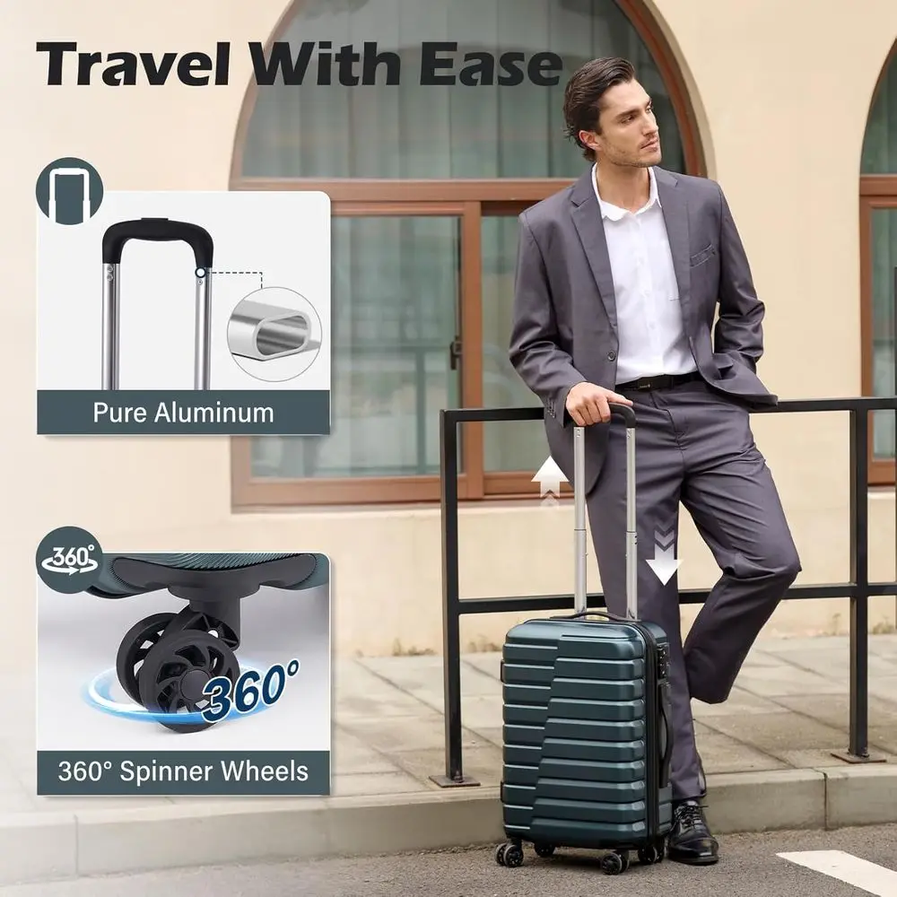 Juego de Maletas Rígidas de 3  - Expandable Hard Shell Luggage Set reseña y precio